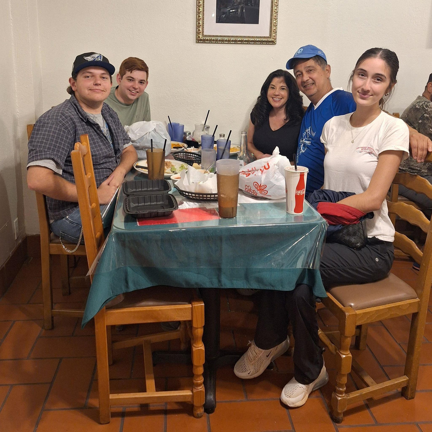 Our first family dinner together
