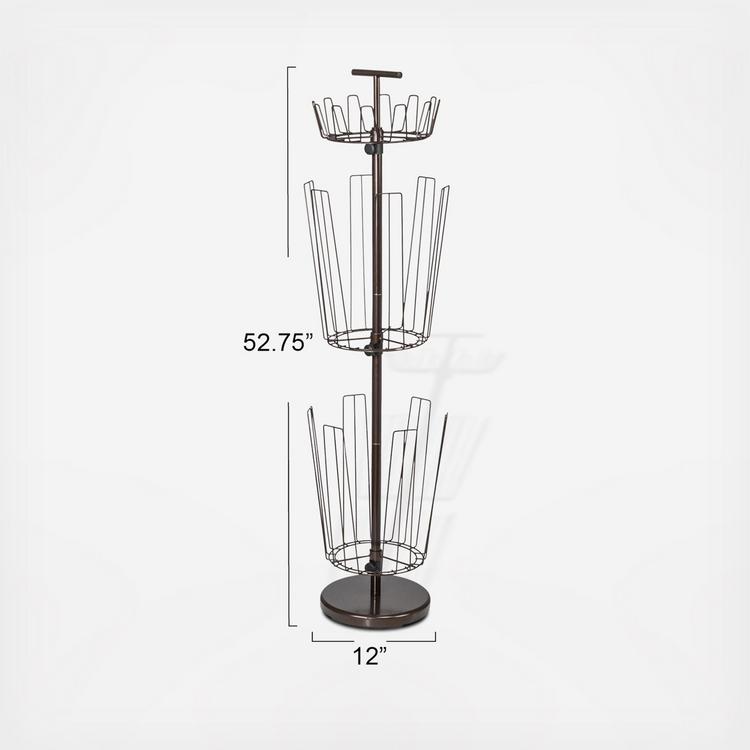Household Essentials, 3-Tier Revolving Boot Storage Tree | Zola