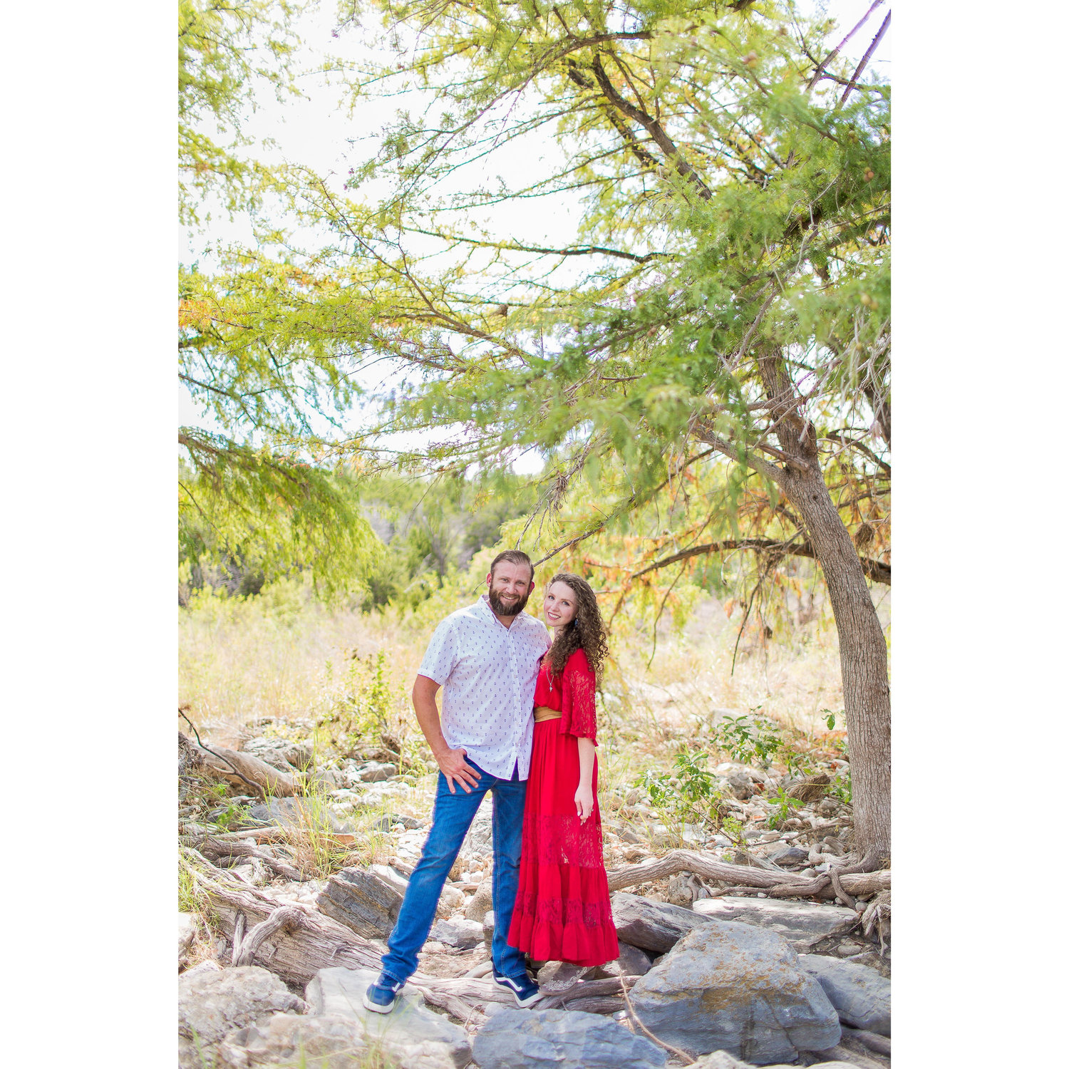 Pedernales Falls Engagement Shoot