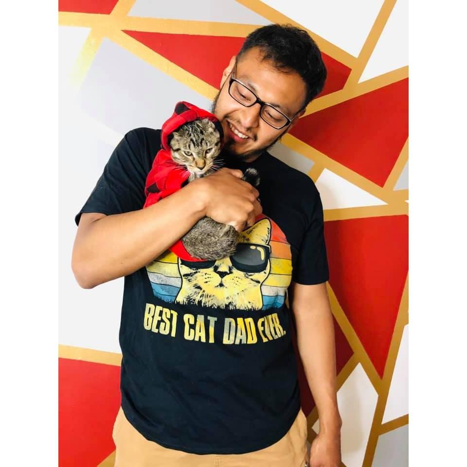 2020 - Alan became a proud cat dad to Mew