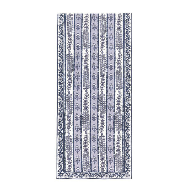 Couleur Nature Provence Avignon Runner, 16" x 109", Blue & Marine