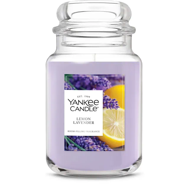 Original Large Jar Lemon Lavender Candle 22oz - Yankee Candle