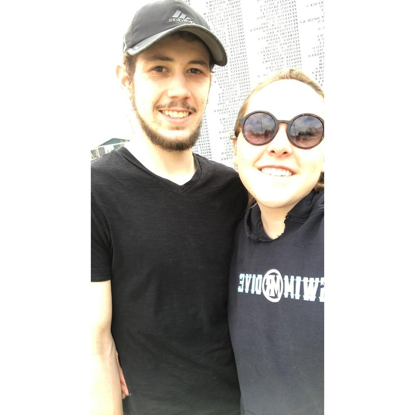 Awe, such a handsome couple.