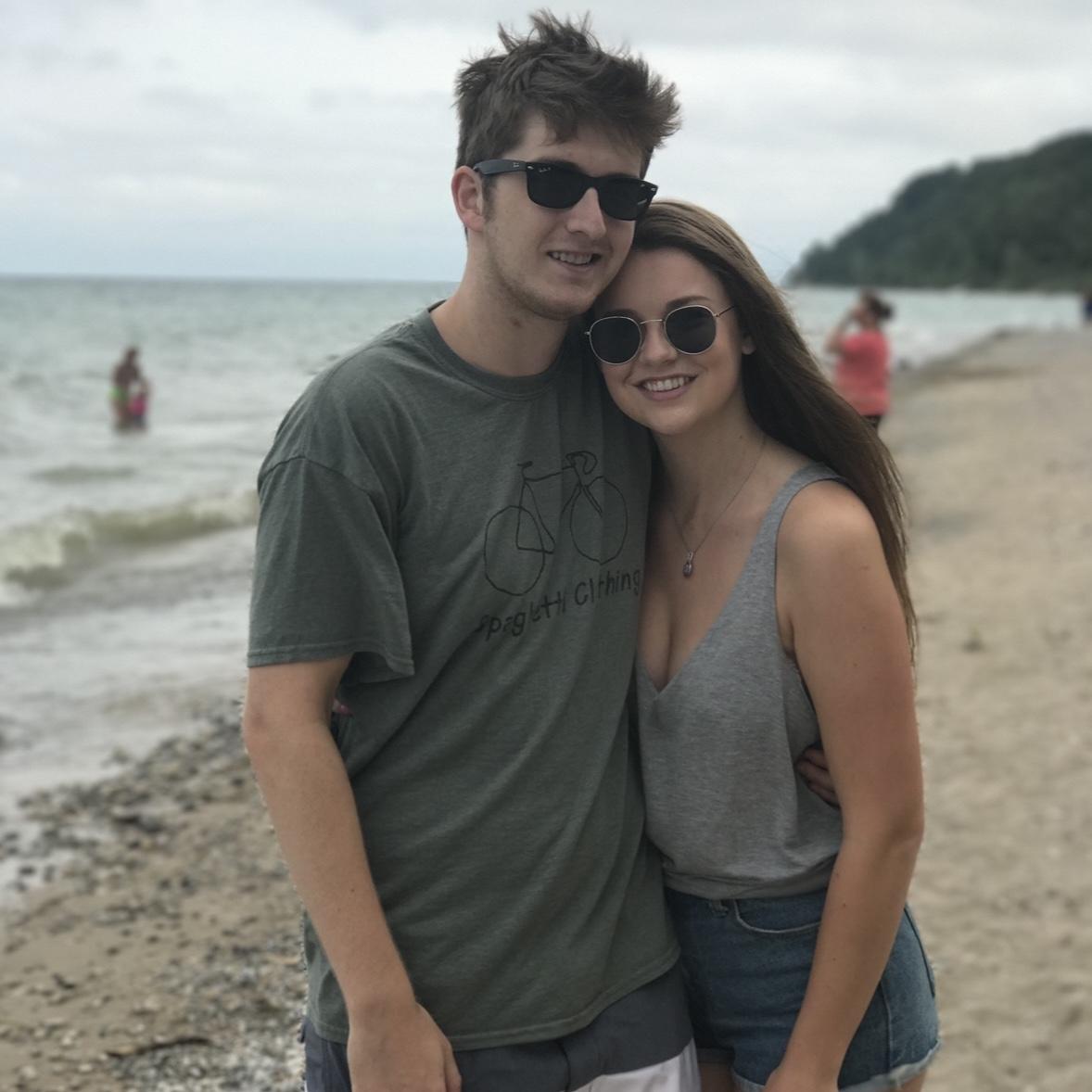 Joey proposed to Stephanie at this exact beach 8 years after this photo was taken.