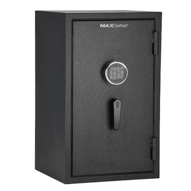 MAXSafes 2.0 cu. ft. Fireproof and Waterproof Safe with Electronic Digital Key Pad Access in Black 50006-20