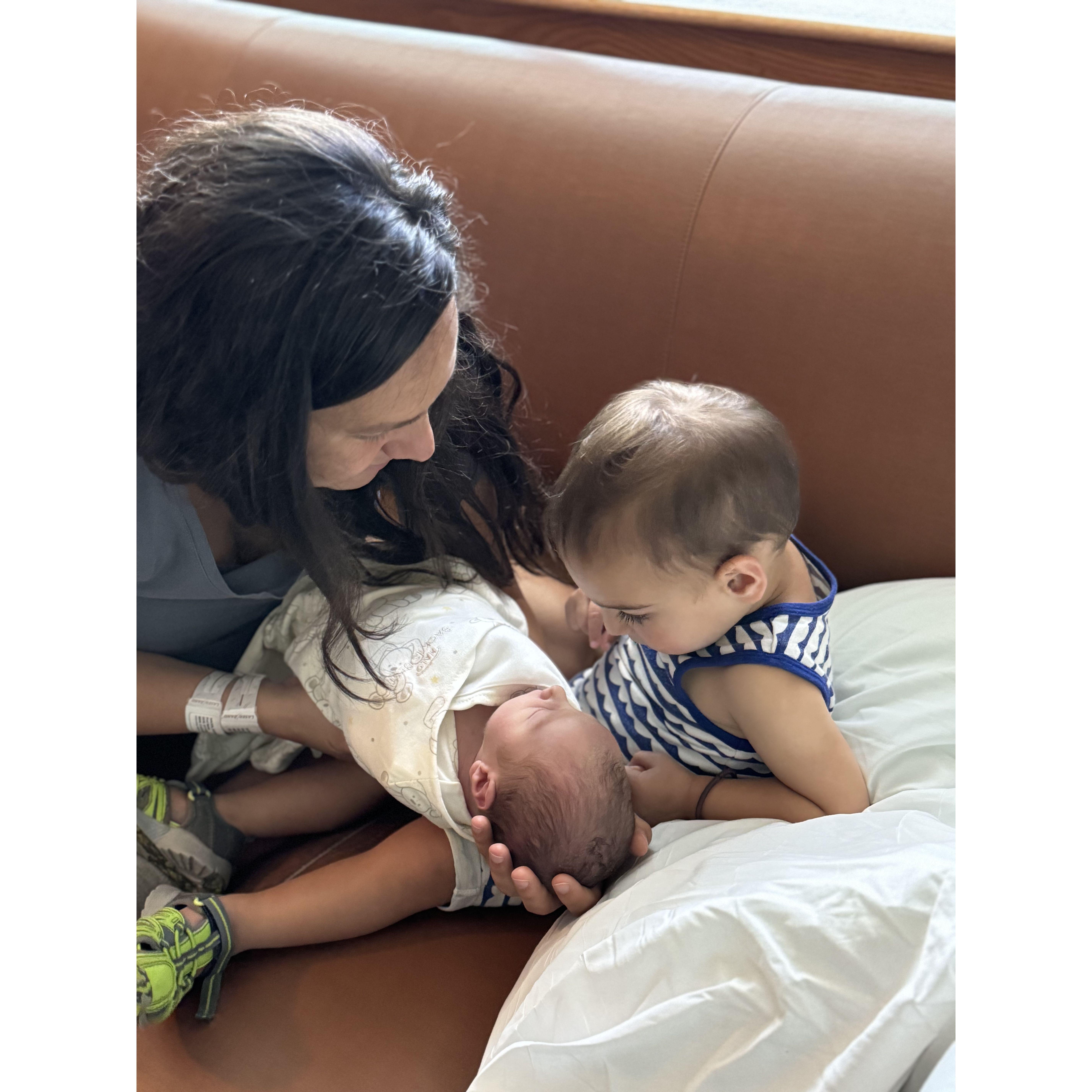 Theo meeting Cedar for the first time