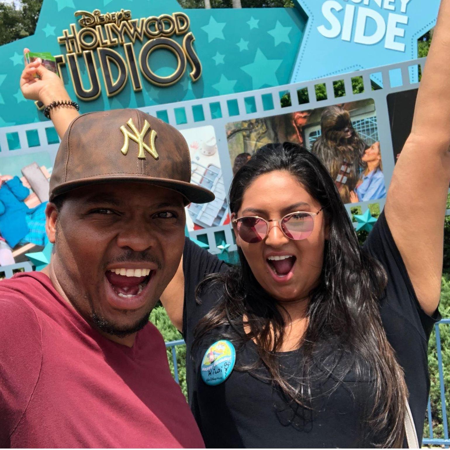 Excited to be at Disney for the first time together