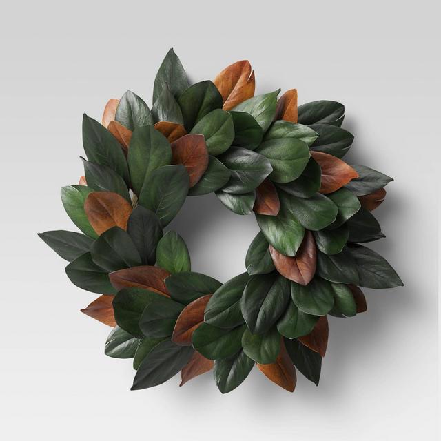 21.25" Preserved Magnolia Wreath - Threshold™