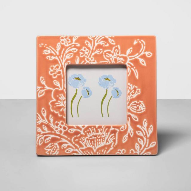 4" x 4" Ceramic Frame Peach - Opalhouse™