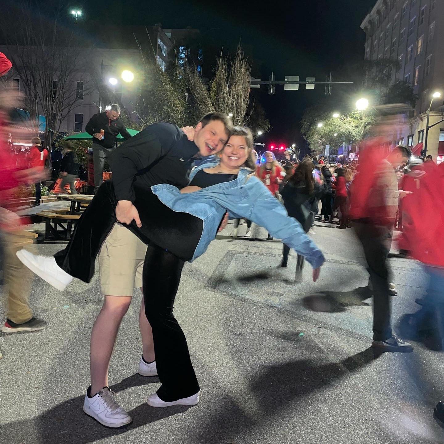 January 2022: UGA won the National Championship for the first time since 1980 and we got to celebrate in the streets of Athens!