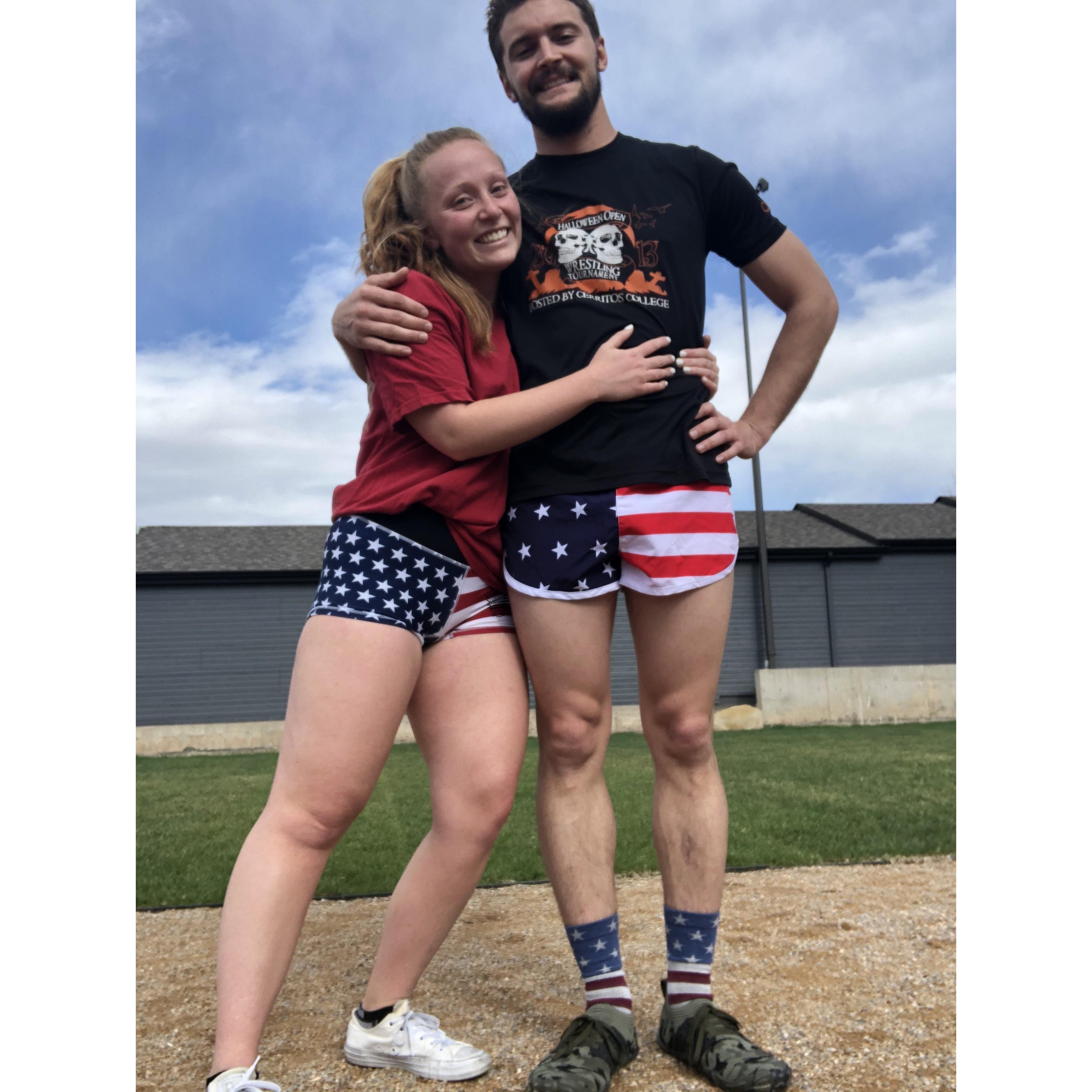 The PEAK of our quarantine workouts... April 2020