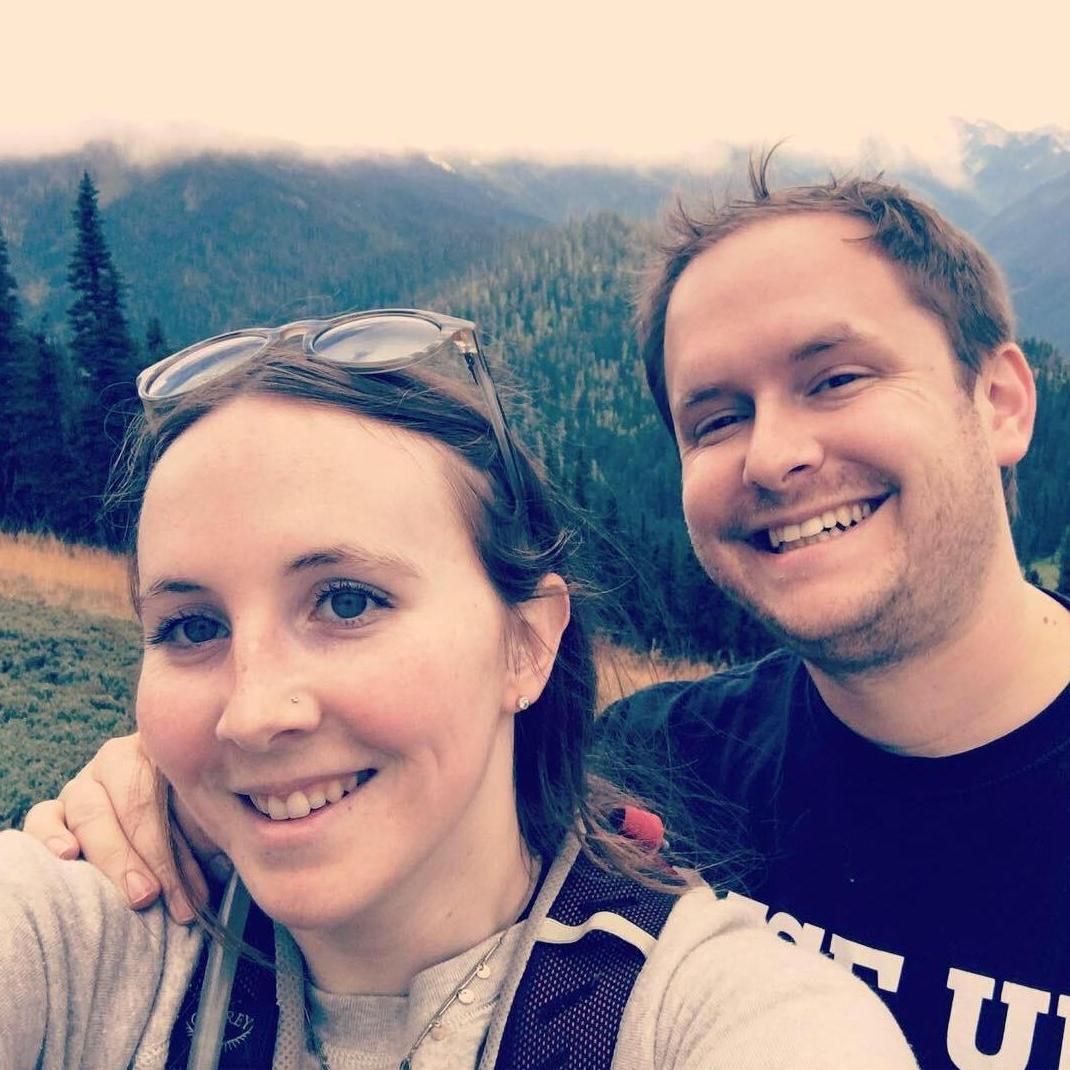 Hiking in Olympic National Park in Washington.