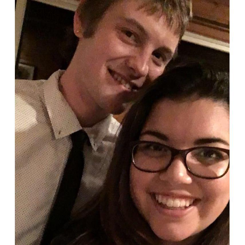 The first time he met my entire family, also our first Thanksgiving together!
