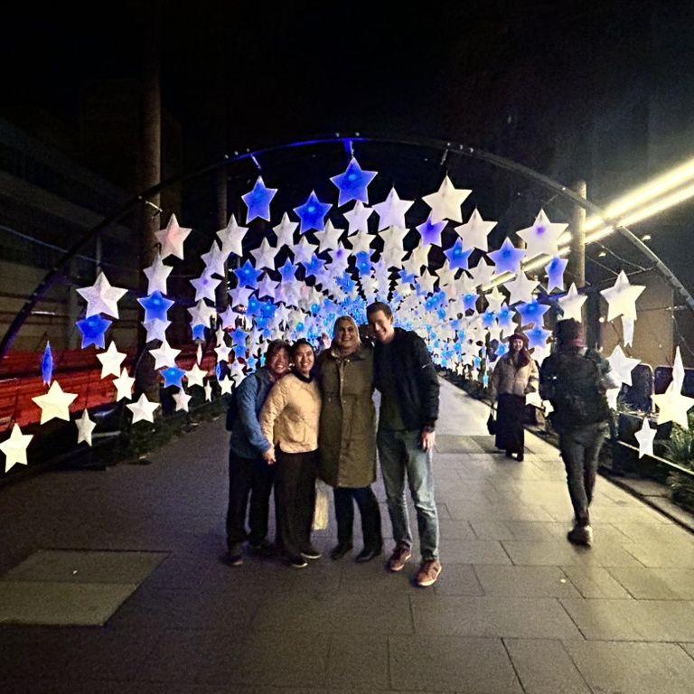 Sydney Light Festival with Lawrence and his lovely wife Dung.