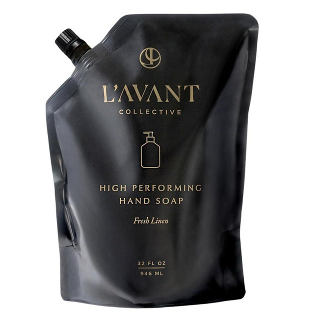 L'AVANT Collective High Performing Hand Soap Refill | Luxurious Ingredients for Soft & Smooth Hands | Fresh Linen Scent | 32 FL oz/946 mL