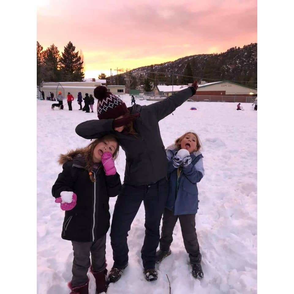 The time we took the girls to the mountains for a snow day.