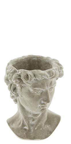 Lucky Winner Greek Statue Head Cement Planter (6")