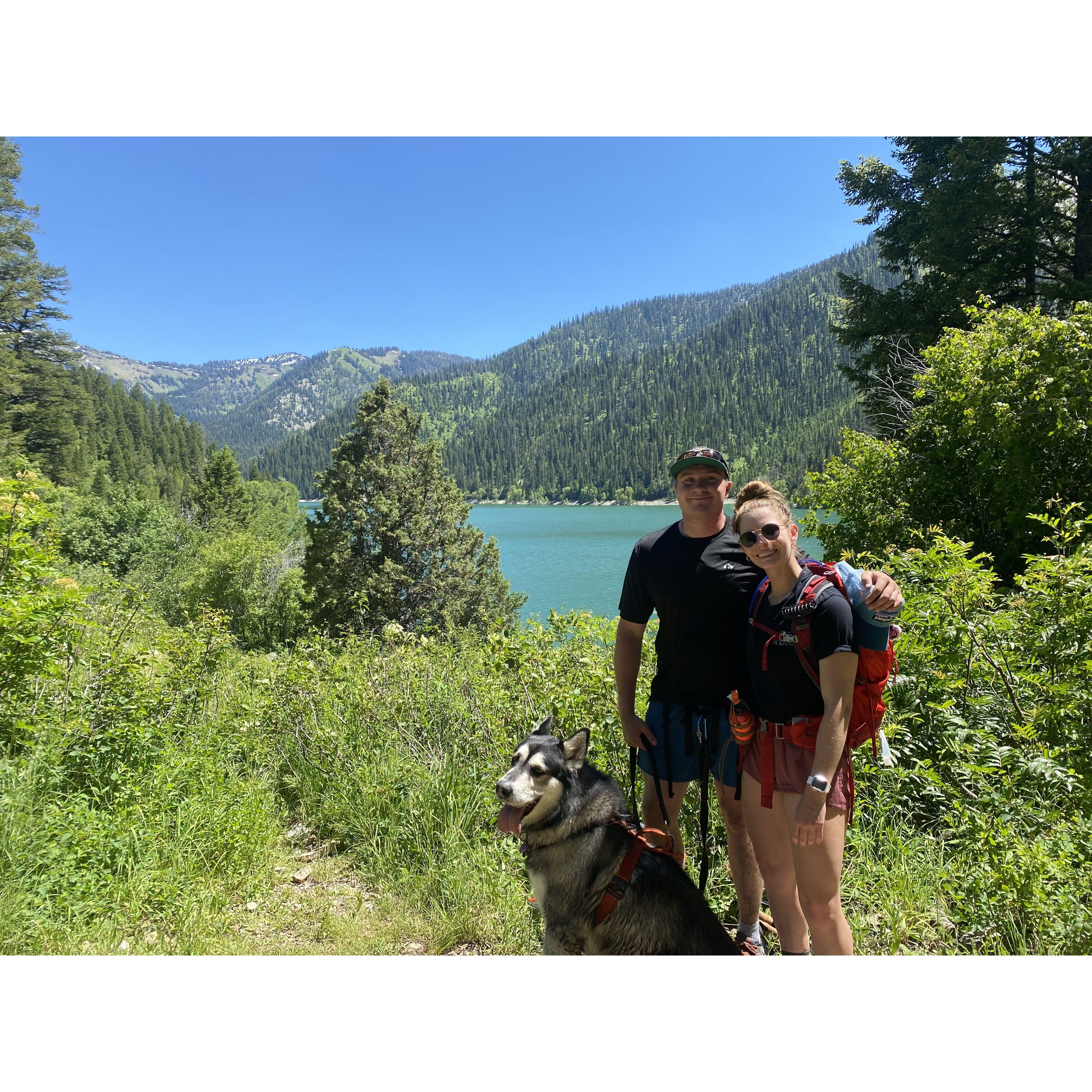 Hiking in Idaho to Palisades Lake!