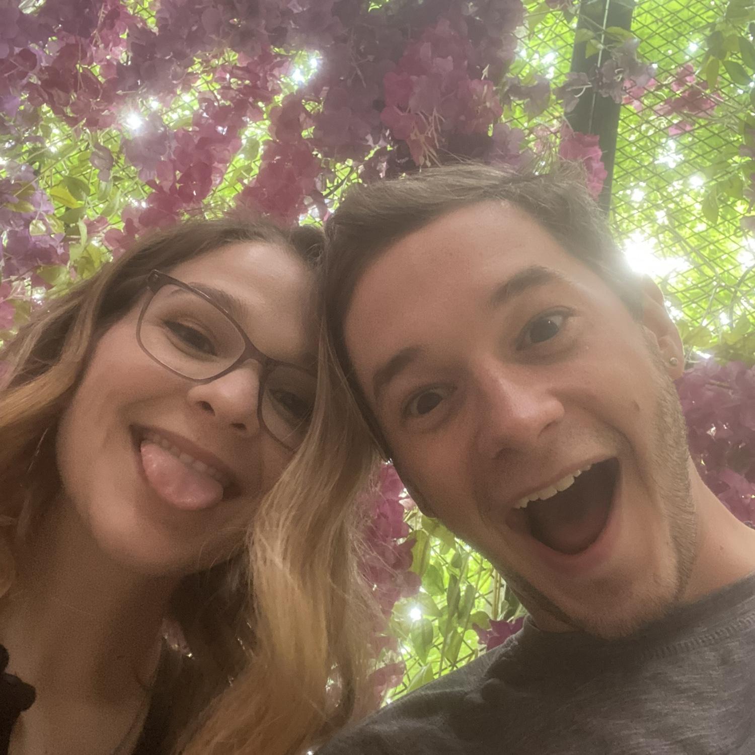 Kari fainted at the zoo about an hour after this picture was taken. They have not visited since.