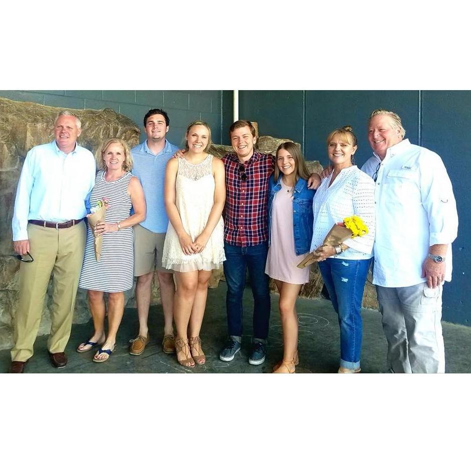 Both families together for graduation!