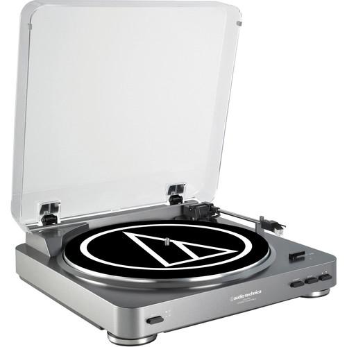 Audio-Technica Consumer AT-LP60 Fully Automatic Belt-Drive Turntable (Silver)