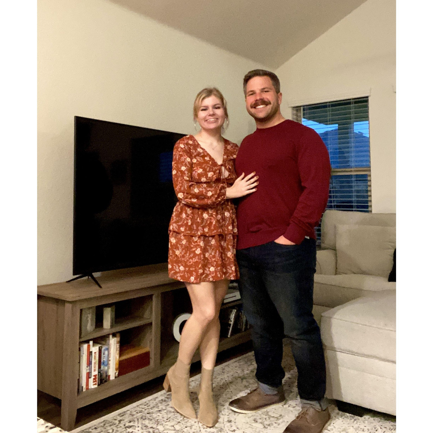 10/20/21... A fun date activity where we picked out each other's outfit at the mall, then went to dinner. Not long before this photo was taken Mikey said the "L" word for the first time, and so did I.