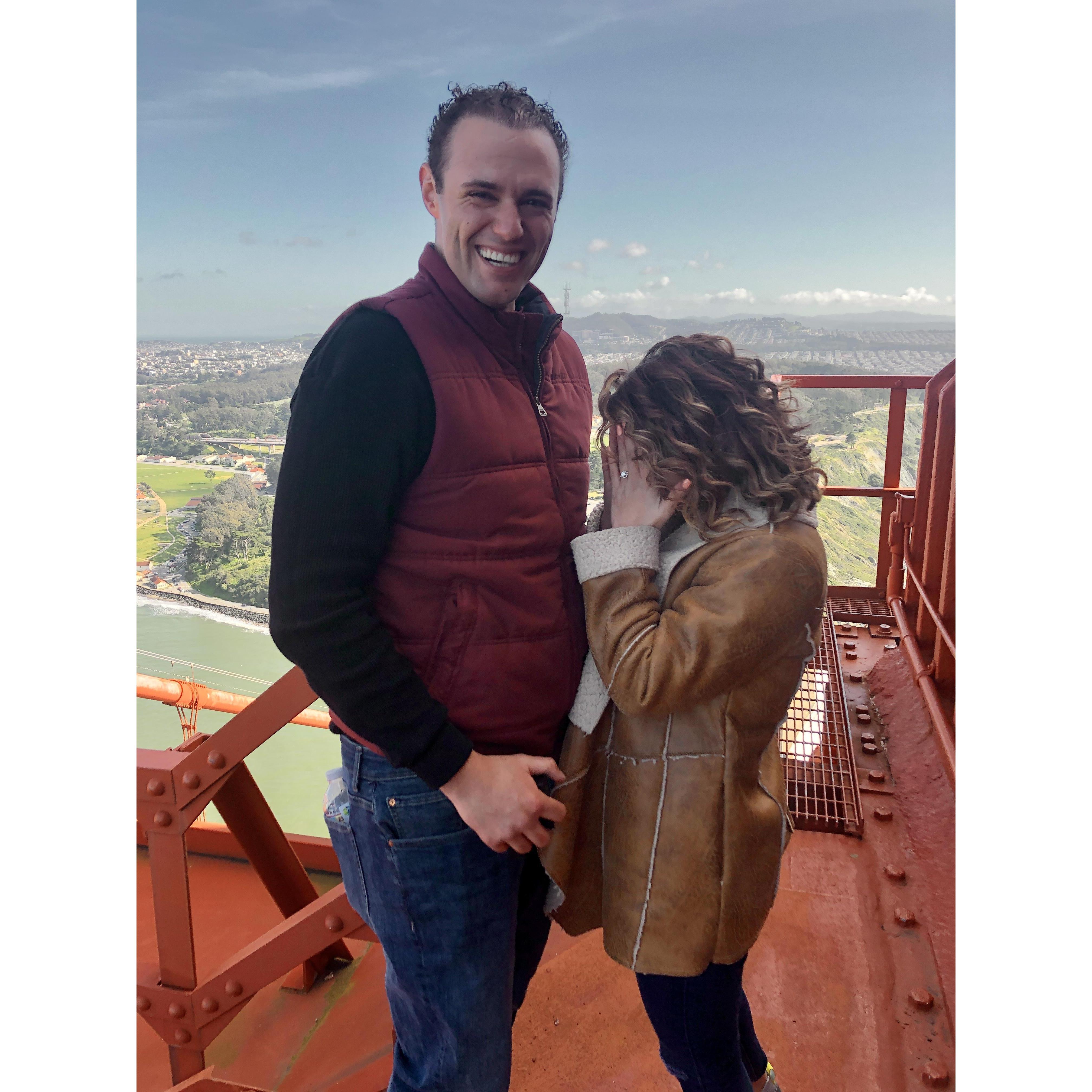 All smiles, but in shock!