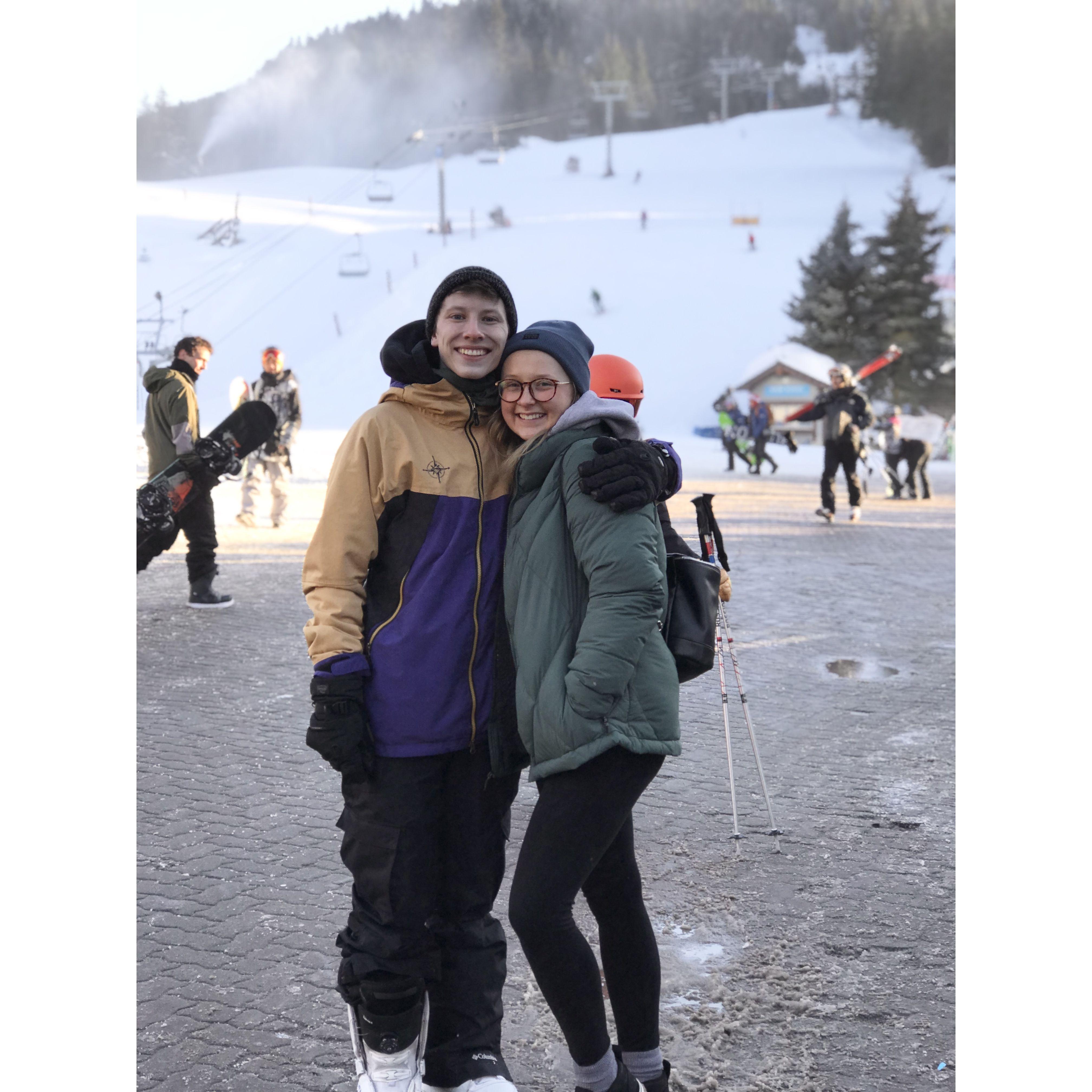 Winter 2019- Our first trip to Whistler, BC together!