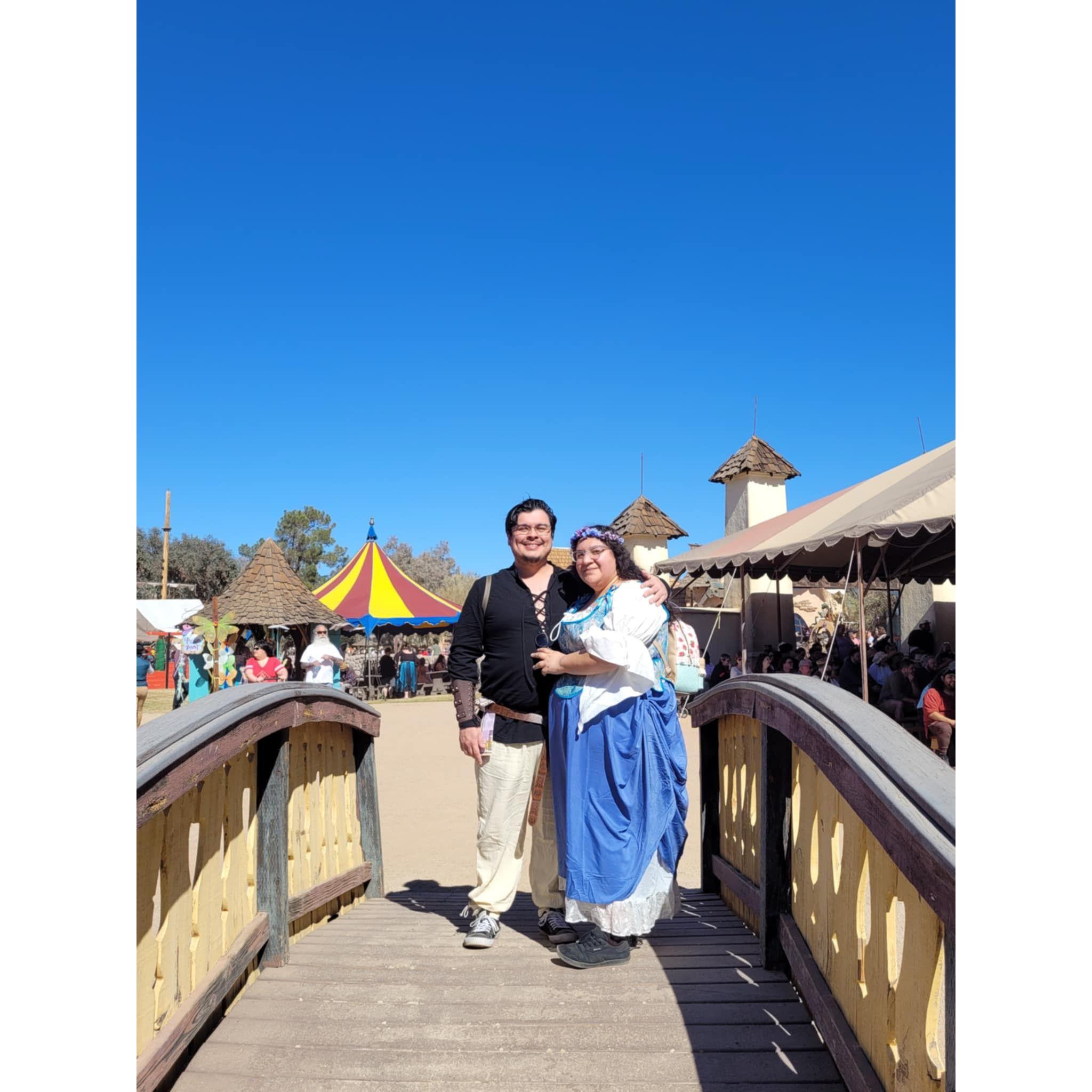 Renaissance Festival 2025. Yes it was her idea....