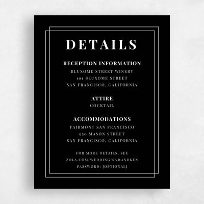 Ebony Black Wedding Enclosure - Dessau