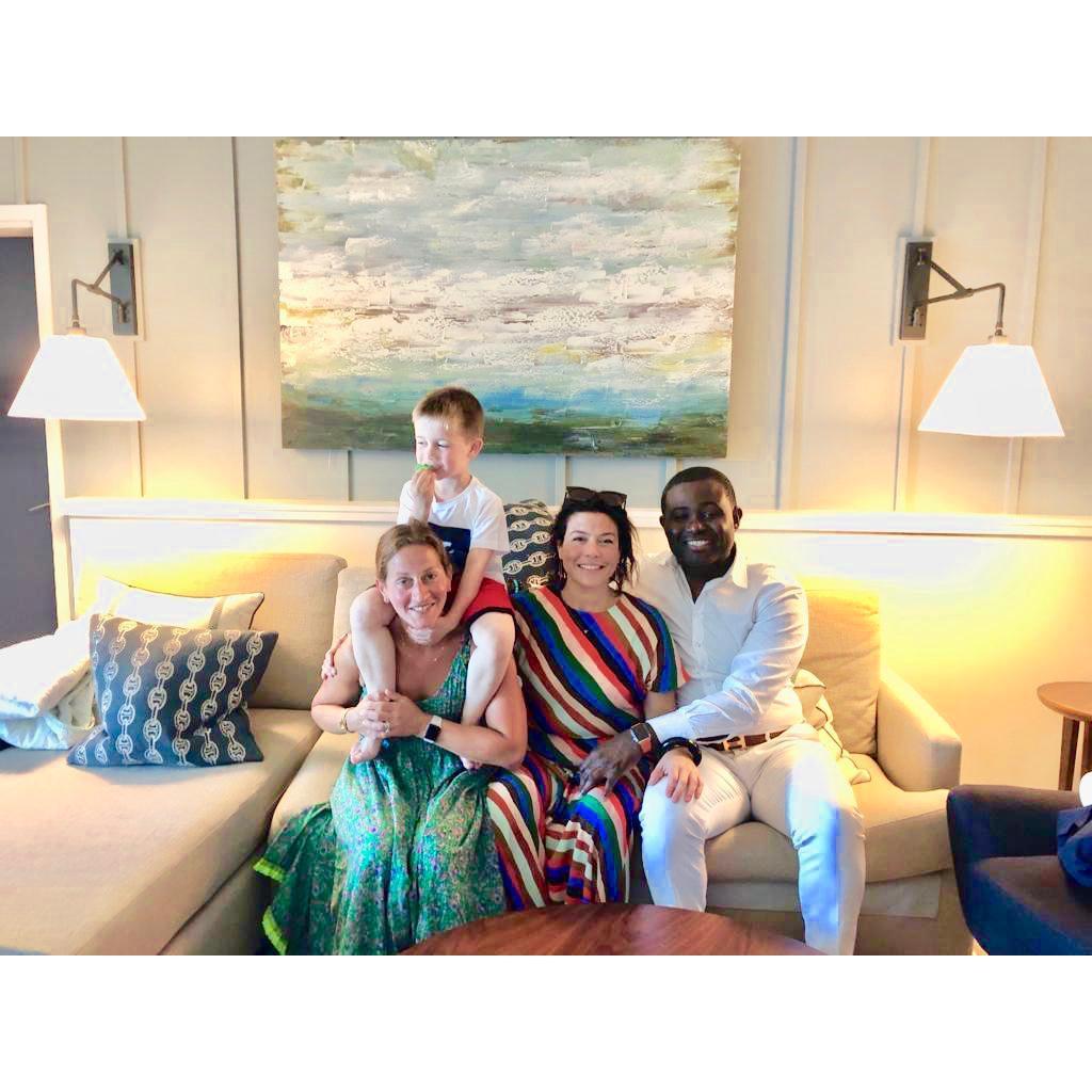 With Laurie's sister and nephew