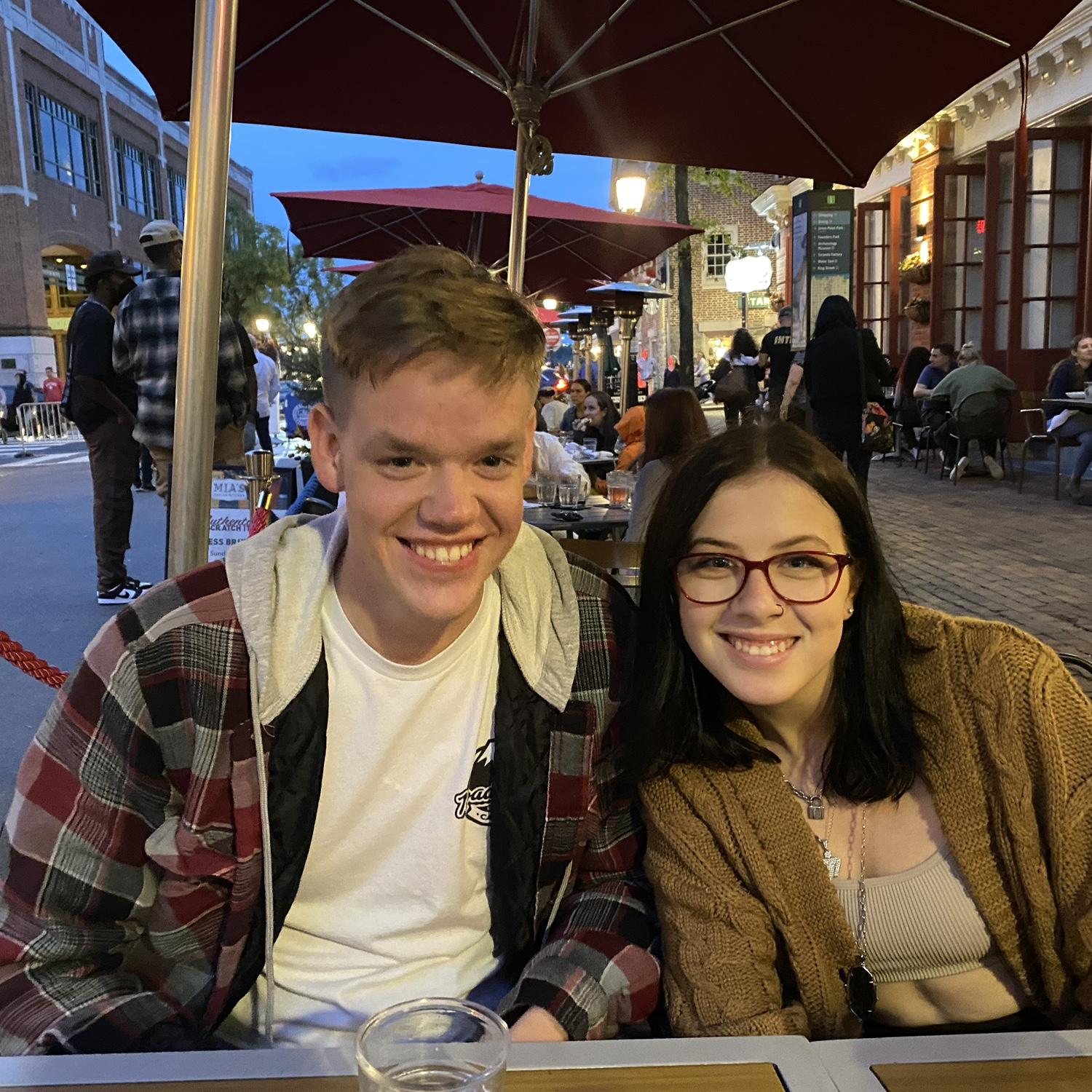One of our first dates- October 2021