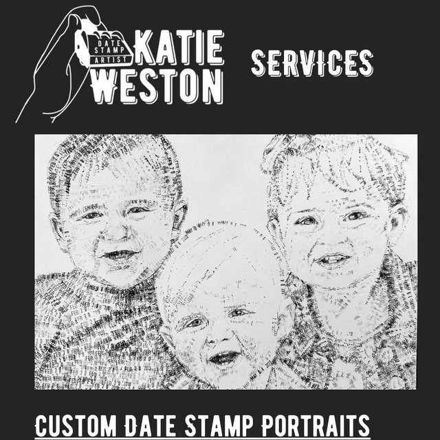 Custom Date Stamp Portrait