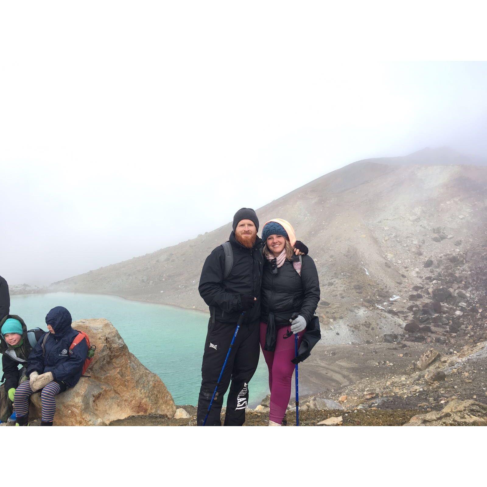 Our first time doing the Tongariro Crossing together, June 2017.