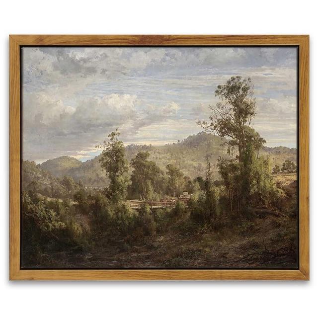 InSimSea Framed Wall Art Modern Home Decor Vintage Landscape Oil Painting Canvas Wall Art Decorations for Living Room Kitchen Office Farmhouse Bathroom Decor 8x10in