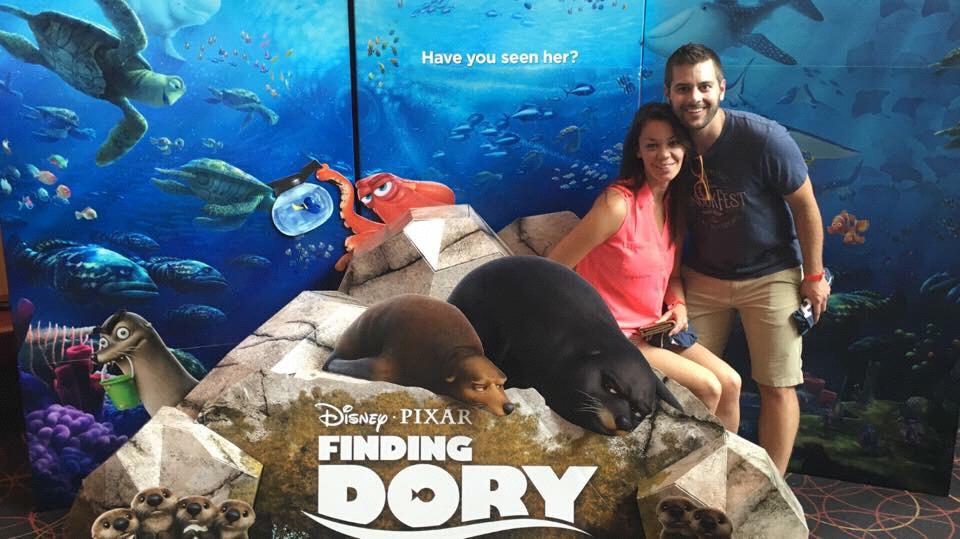 DisneyWorld - Finding Dory sneak preview. Thanks Jon & Katherine!