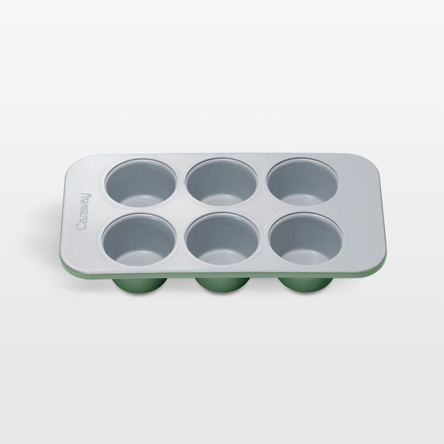 Caraway ® 6-Cup Non-Stick Ceramic Muffin Pan in Sage