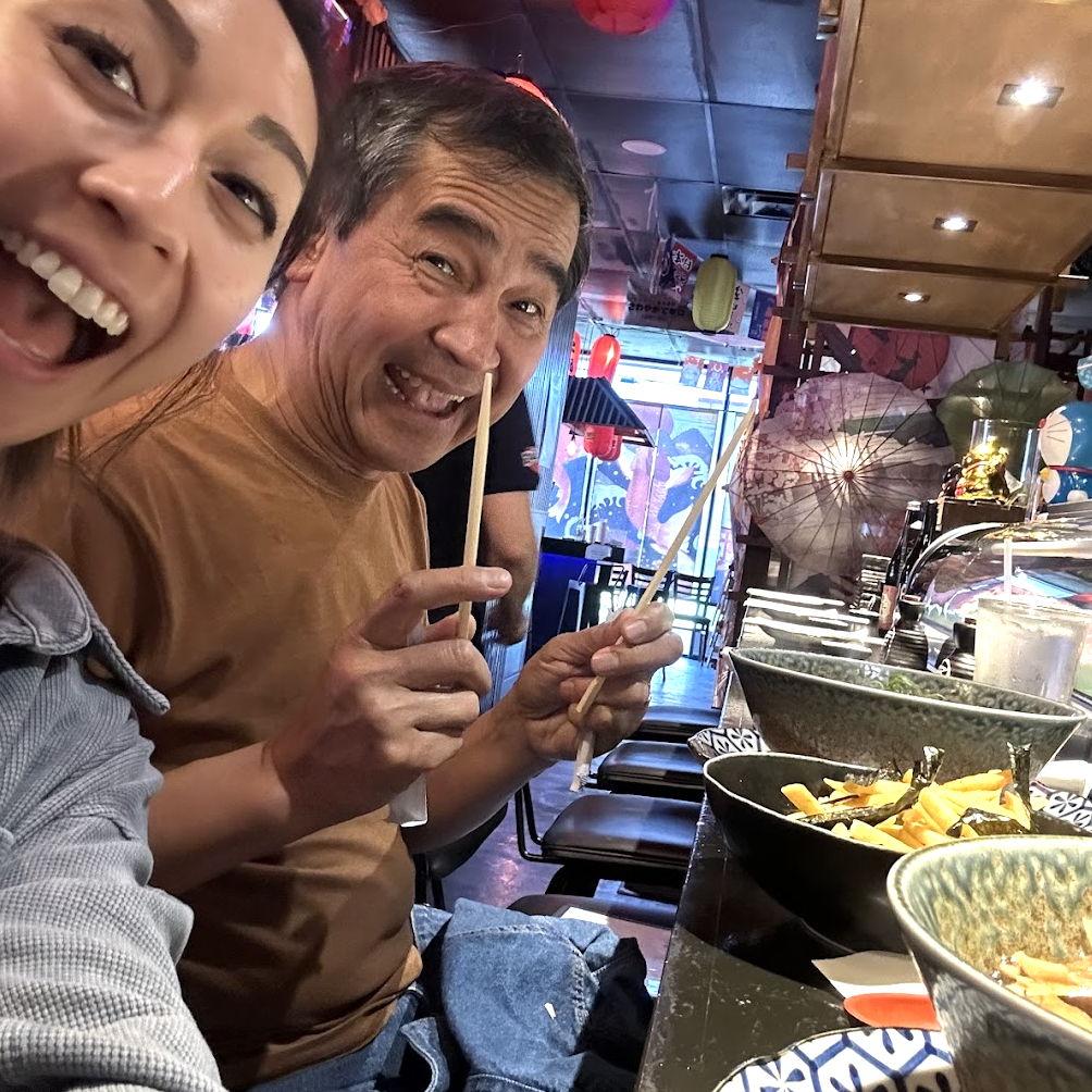 Cecille road-tripped with her dad, following Ronelle a few months later.