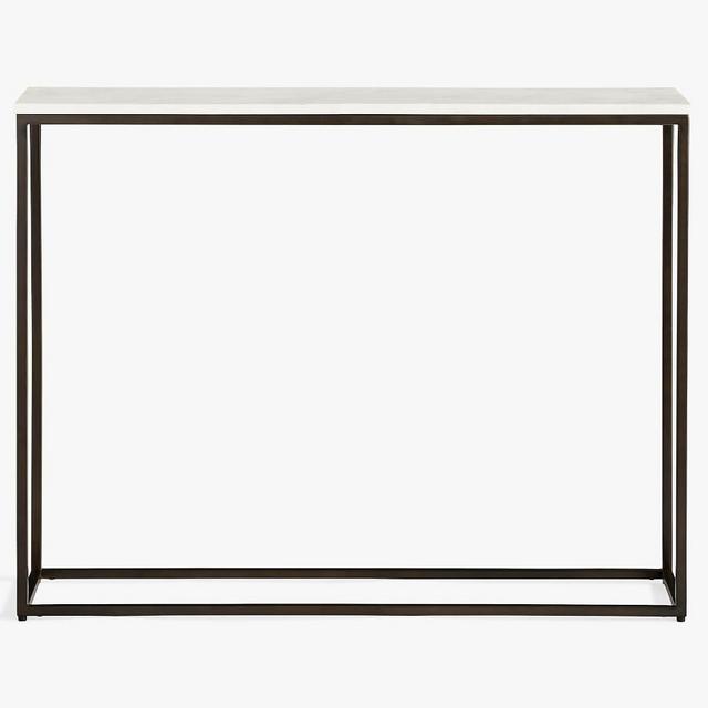 Delaney 36" Marble Media Console, Bronze