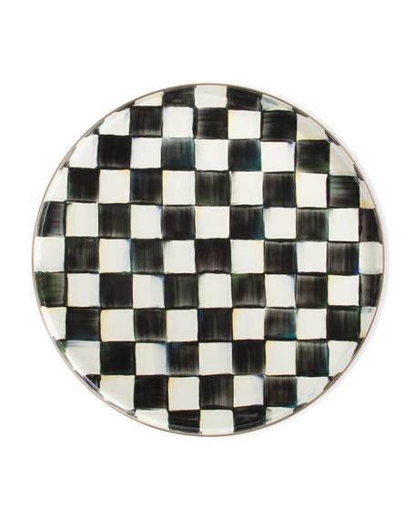 MacKenzie-ChildsCourtly Check Round Enamel Tray