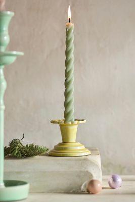 Ruffle Edge Color Enamel Candle Holder