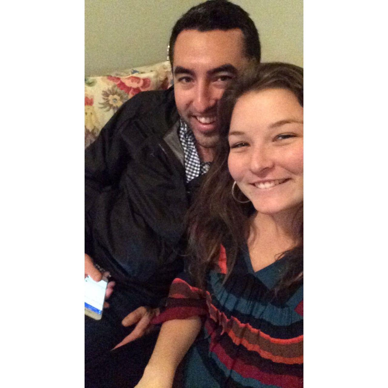 Charles visiting me in college in Chapel Hill, NC. January 2017