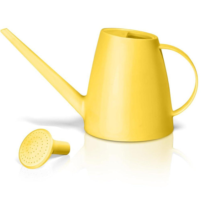 VKPLITE Plant Watering Can - Plastic Indoor and Outdoor - 1/2 Gallon - Yellow