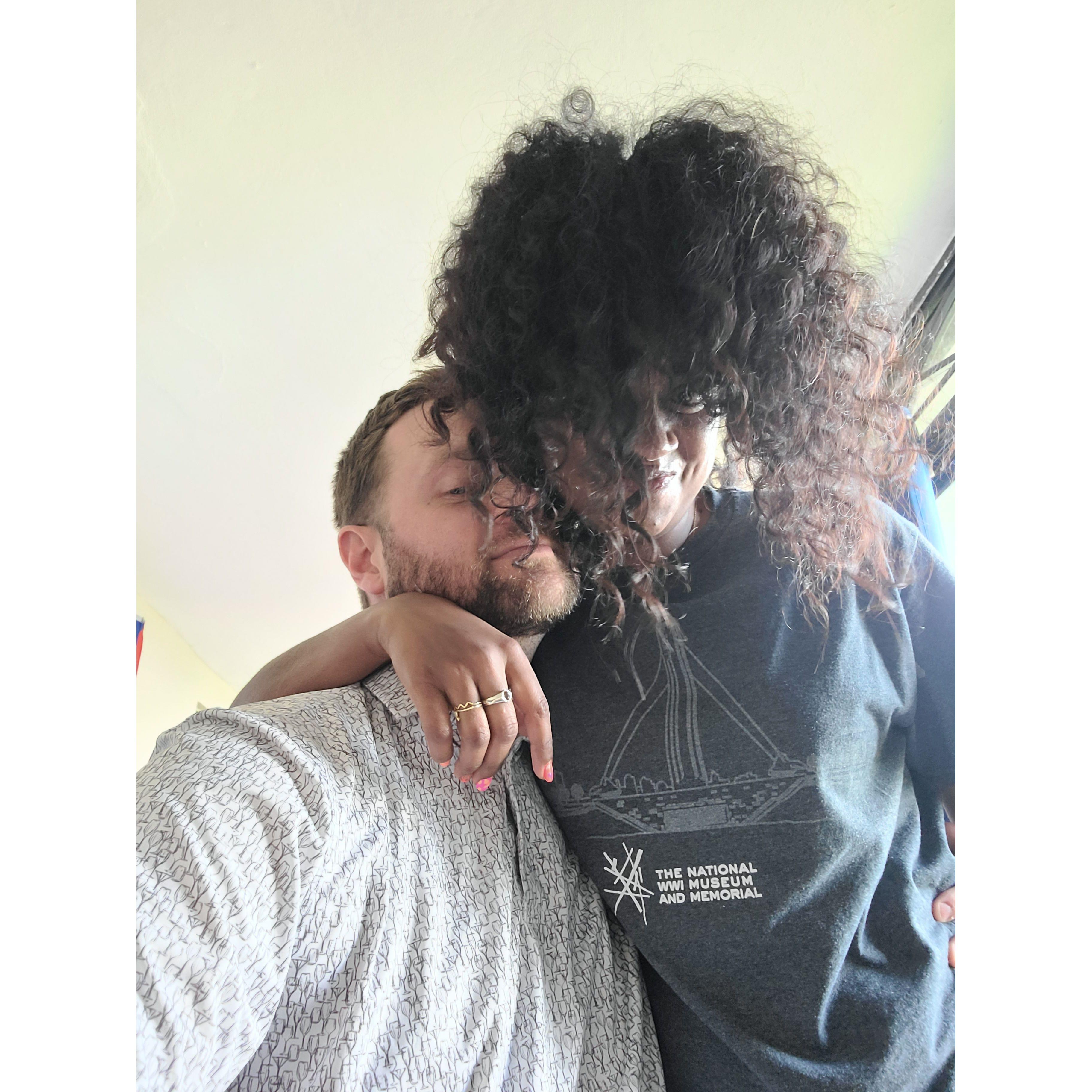 "Jacob's hair gets everywhere"