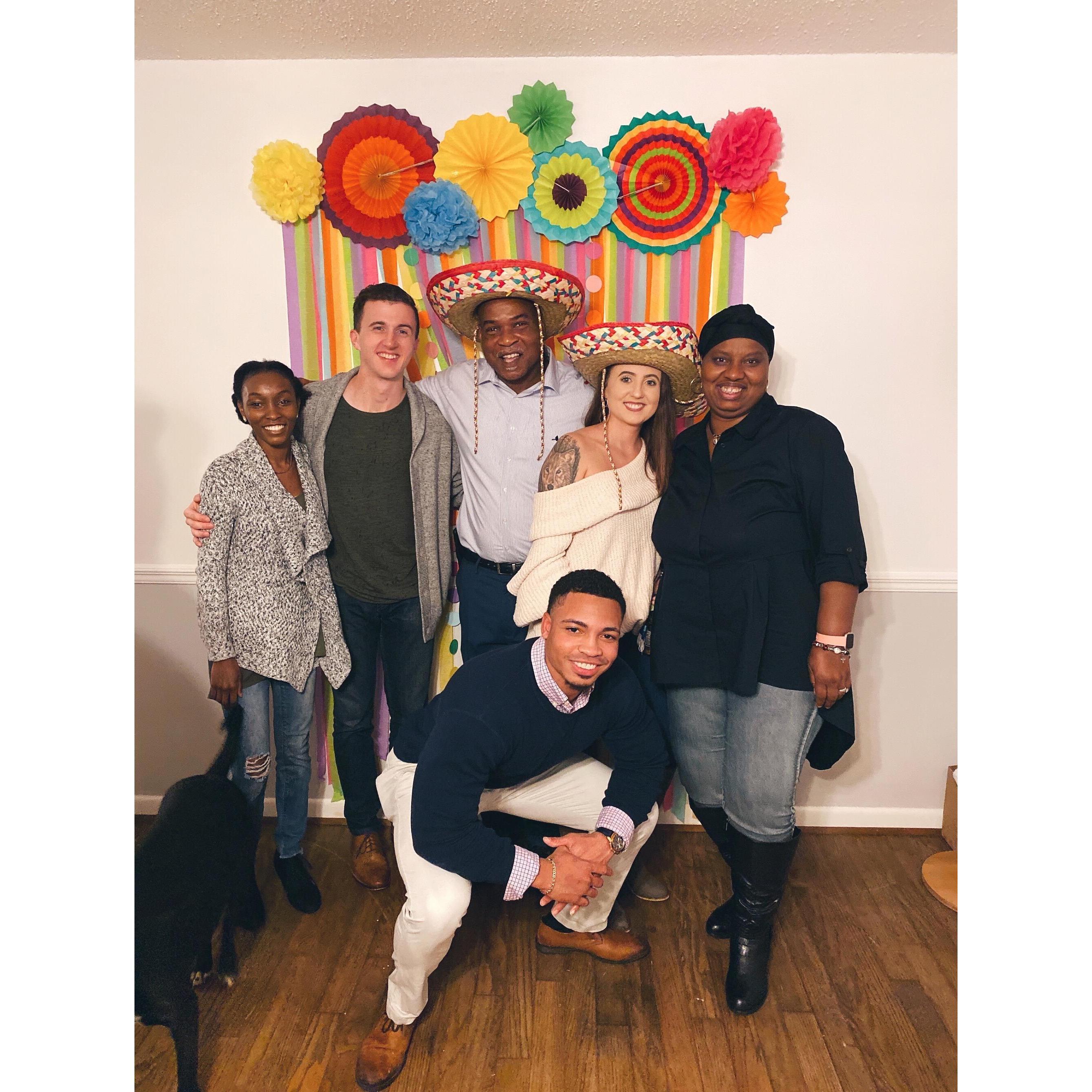 Engagement party with family