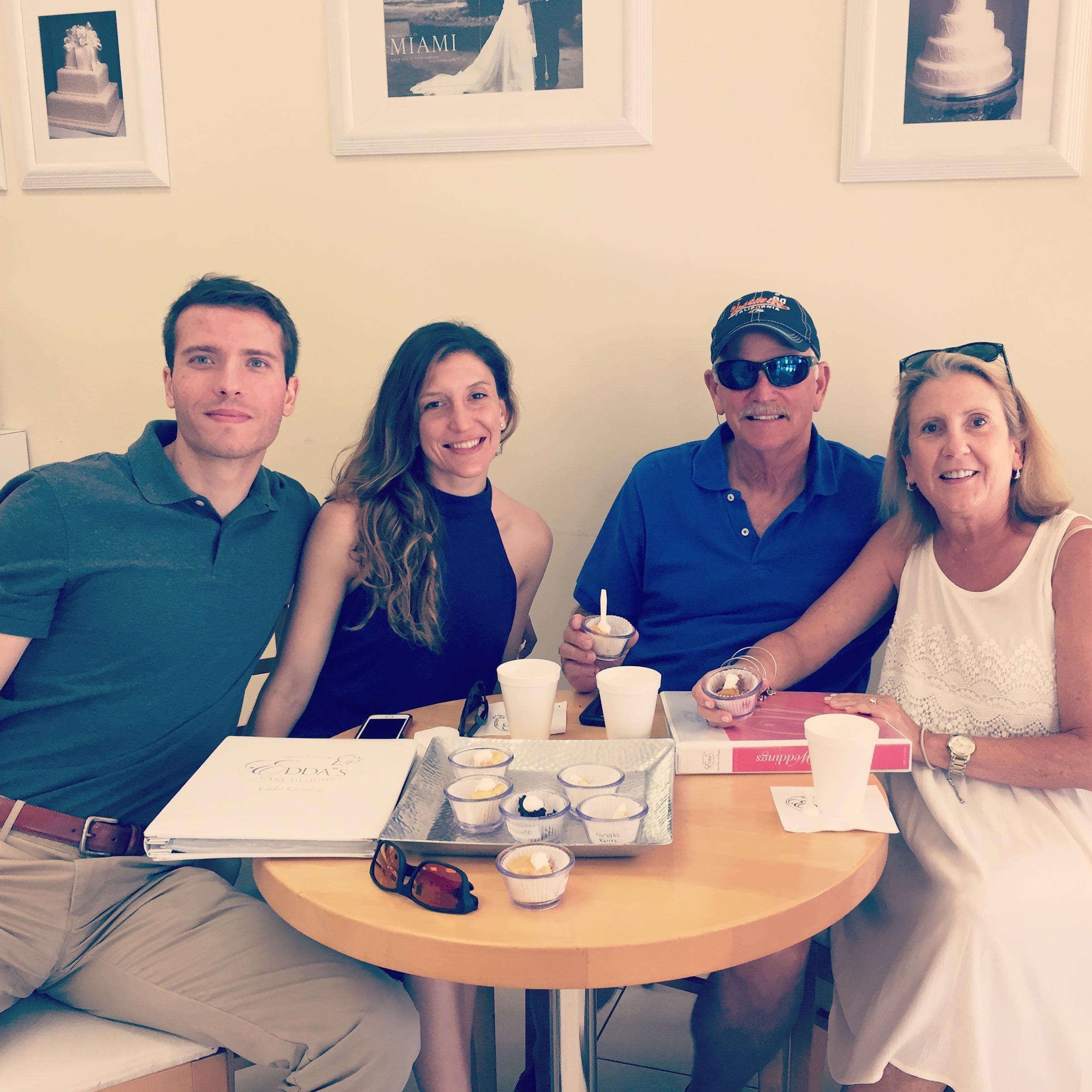 Wedding Cake tasting, July 2017