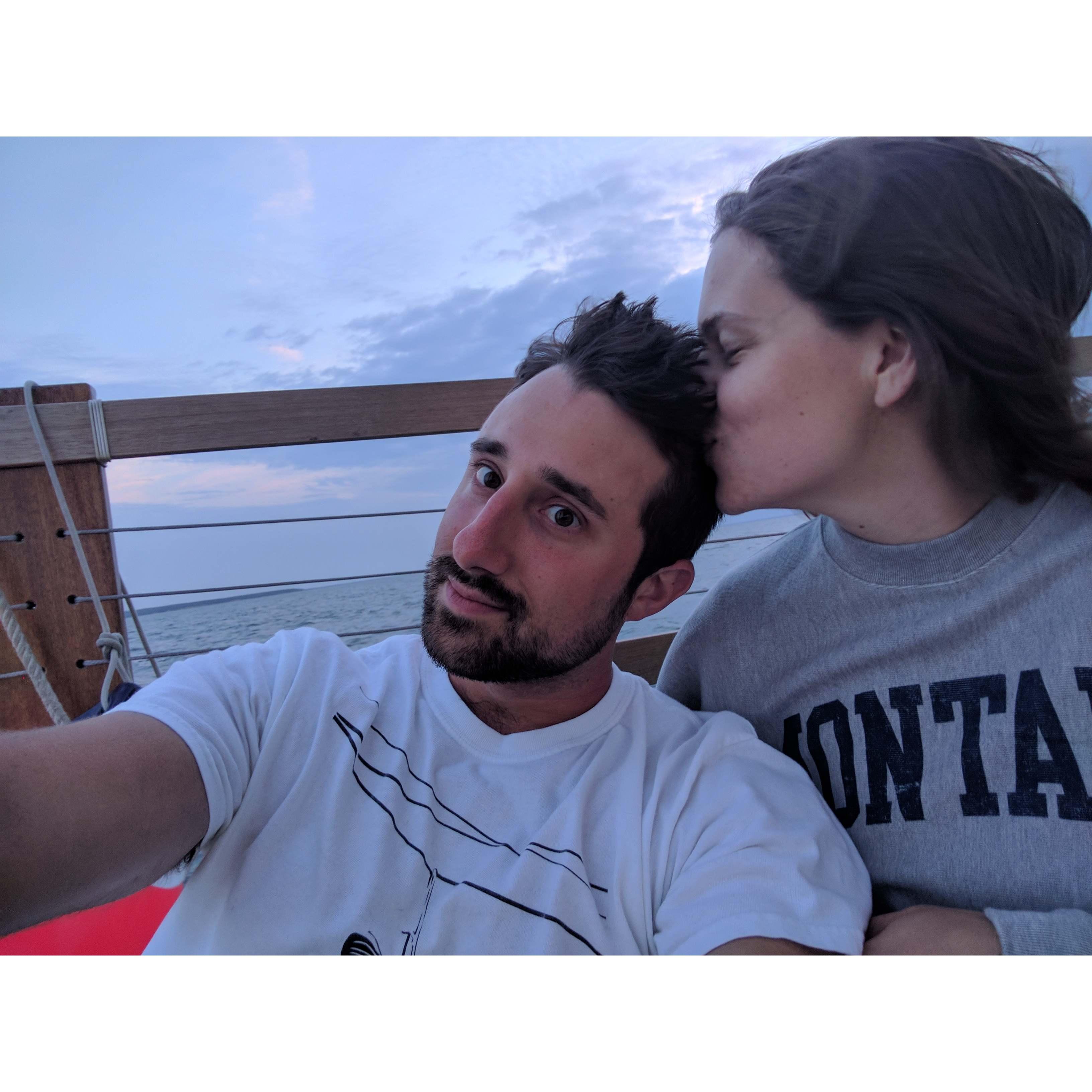Sunset cruise for Mike's birthday