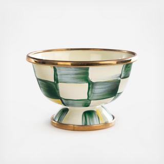 Emerald Check Stainless Steel Little Sugar Bowl