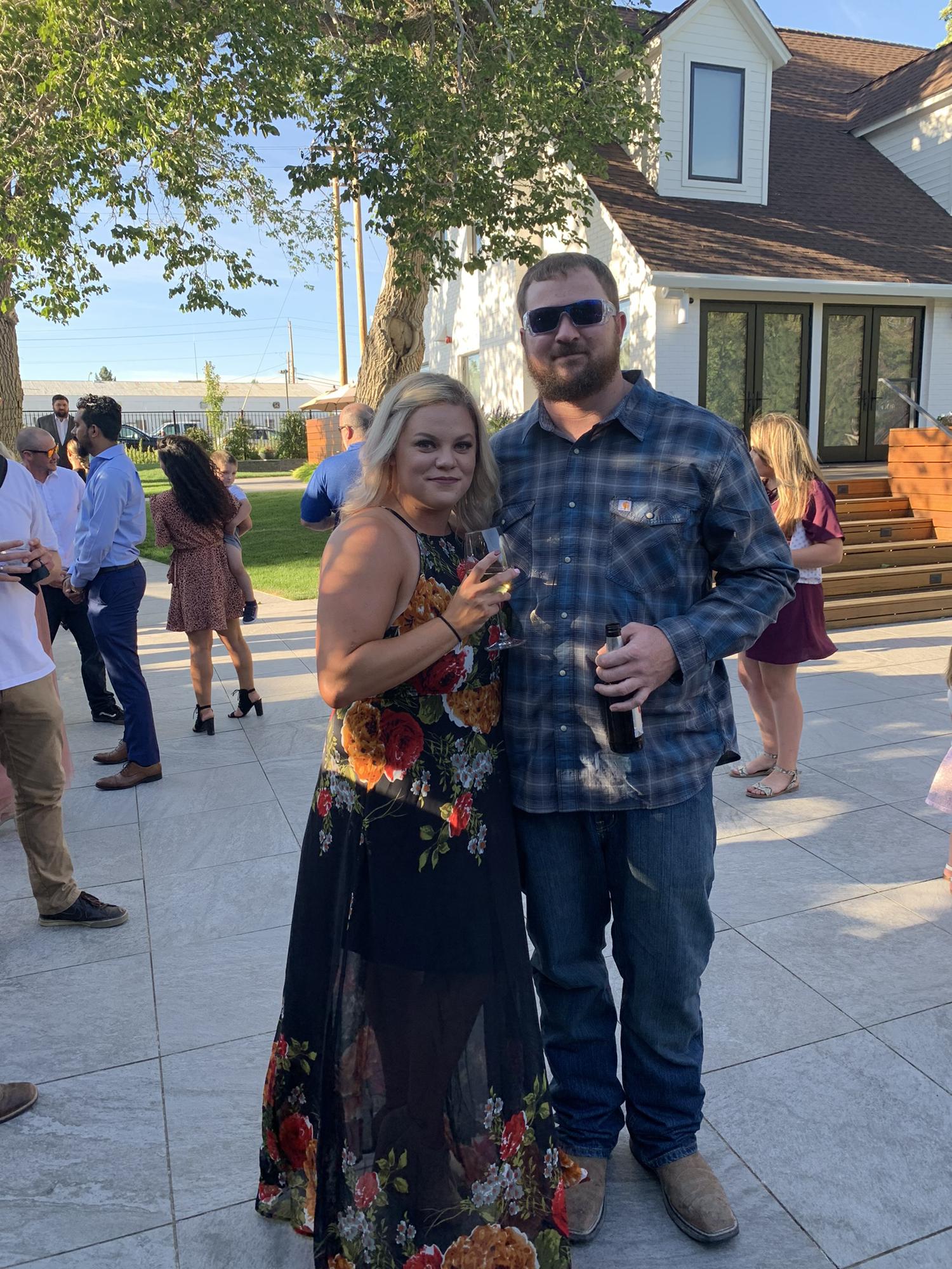At our dear friends wedding
