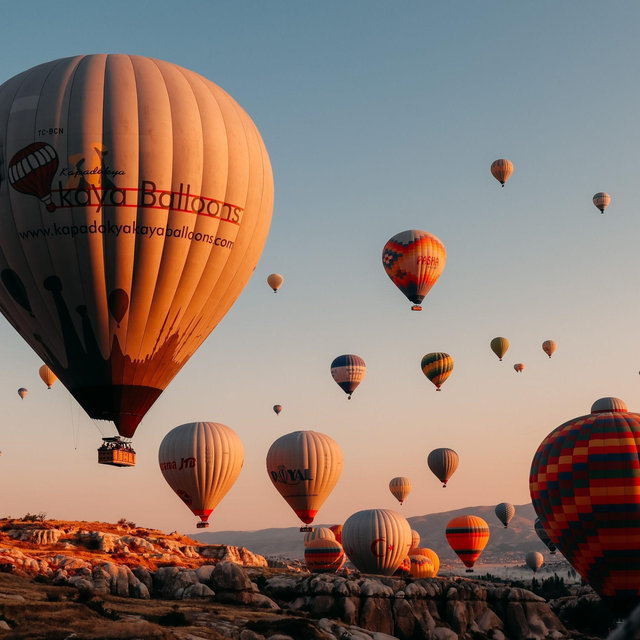 Honeymoon hot air balloon ride